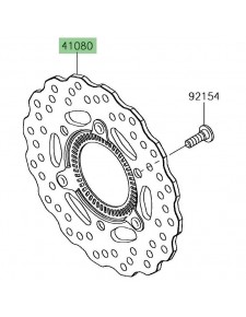 Disque de frein arrière Kawasaki Versys-X 300 (2017-2018) | Réf. 41080067111H