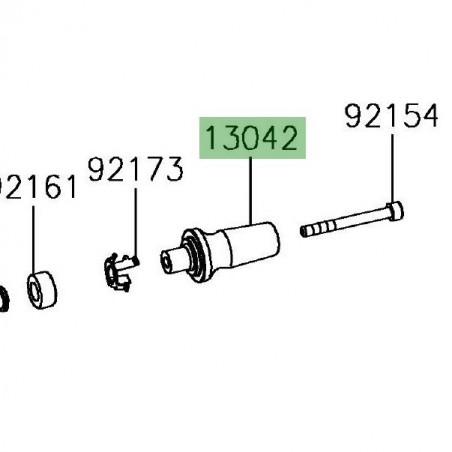 Embout de guidon Kawasaki Versys-X 300 (2017-2018) | Réf. 130420742