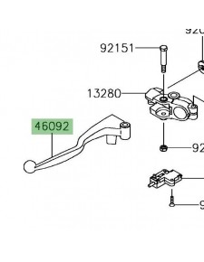 Levier d'embrayage Kawasaki Versys-X 300 (2017-2018) | Réf. 460920571