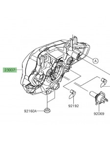 Optique avant Kawasaki Versys-X 300 (2017-2018) | Réf. 230070207