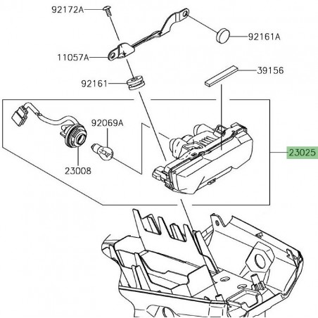 Feu arrière Kawasaki Versys-X 300 (2017-2018) | Réf. 230250363