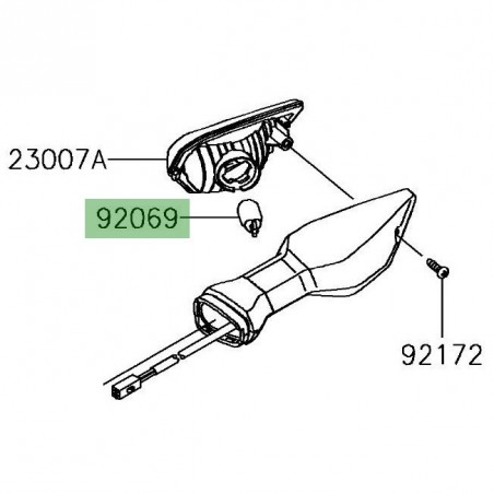 Ampoule clignotant Kawasaki Versys-X 300 (2017-2018) | Réf. 920690090