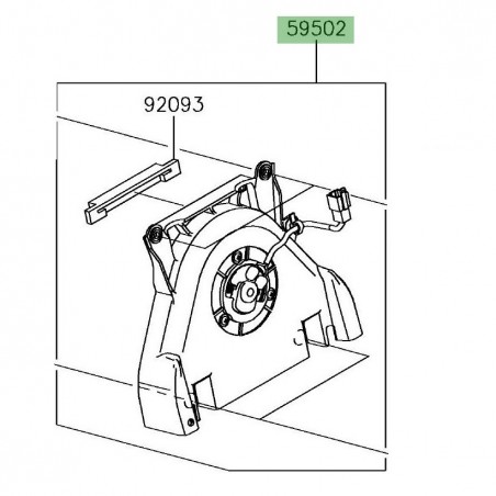 Ventilateur Kawasaki Versys-X 300 (2017-2018) | Réf. 595020611