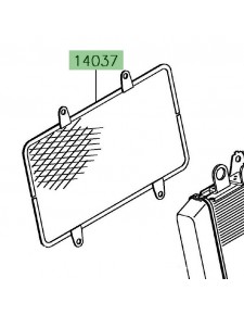 Grille protection radiateur Kawasaki Versys-X 300 (2017-2018)