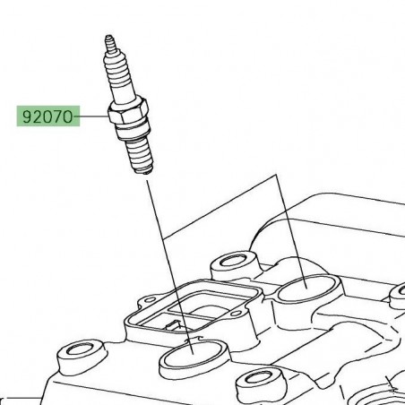 Bougie NGK CR8E Kawasaki Versys-X 300 (2017-) | Réf. CR8E