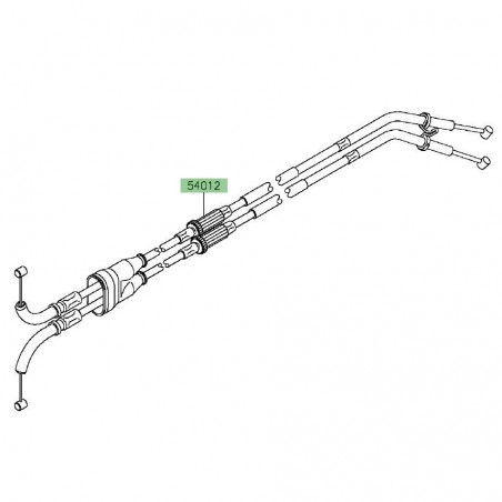 Câbles des gaz double | Kawasaki Ninja H2 (2015-)