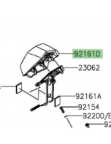 Pad central coque arrière | Kawasaki Ninja H2 (2015-)