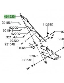 Flanc de carénage gauche | Kawasaki Ninja H2 (2015-)