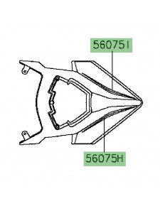 Autocollant coque arrière | Kawasaki Ninja H2 (2015-)