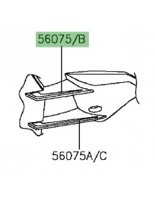 Autocollant sup. ailettes carénage | Kawasaki Ninja H2 (2015-)