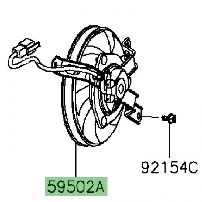 Ventilateur droit | Kawasaki Ninja H2 (2015-)