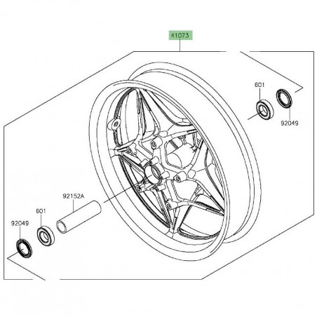 Jante avant | Kawasaki Ninja H2 (2015-)