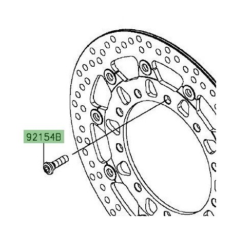 Vis fixation disque de frein avant | Kawasaki Ninja H2 (2015-)