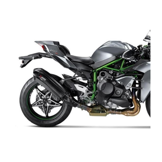 Silencieux carbone Akrapovic Kawasaki Ninja H2 (2015 et +) | Réf. 258EXP0077