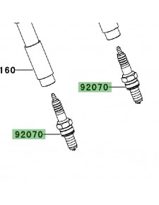 Bougie NGK CR8E | Kawasaki W800 (2011-2016)