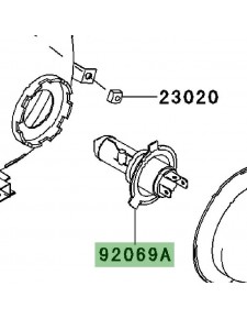 Ampoule H4 optique avant | Kawasaki W800 (2011-2016)