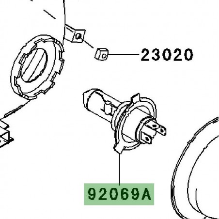 Ampoule H4 optique avant | Kawasaki W800 (2011-2016)