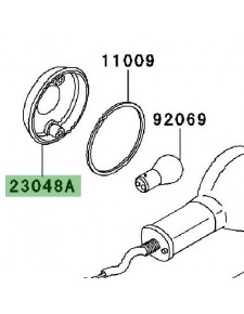 Cabochon clignotants avant Kawasaki W800 (2011-2016) | Réf. 230480036