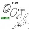 Cabochon clignotants avant Kawasaki W800 (2011-2016)