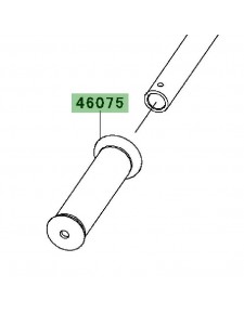 Poignée caoutchouc gauche | Kawasaki W800 (2011-2016)