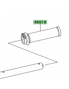 Poignée caoutchouc droite | Kawasaki W800 (2011-2016)