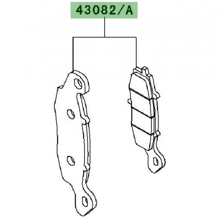 Plaquettes frein avant Kawasaki W800 (2011) | Réf. 430820110