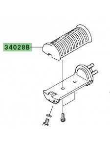 Caoutchouc repose-pieds avant | Kawasaki W800 (2011-2016)