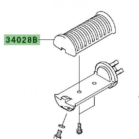 Caoutchouc repose-pieds avant | Kawasaki W800 (2011-2016)
