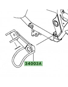 Platine repose-pieds avant | Kawasaki W800 (2011-2016)