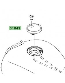 Bouchon de réservoir | Kawasaki W800 (2011-2016)