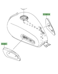 Protection de genoux | Kawasaki W800 (2011-2016)