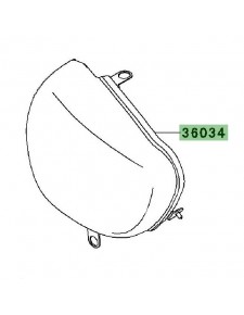 Cache latéral sous selle gauche | Kawasaki W800 (2011-2016)