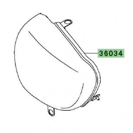 Cache latéral sous selle gauche | Kawasaki W800 (2011-2016)