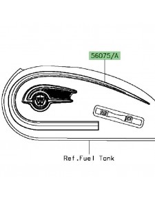 Autocollant réservoir | Kawasaki W800 (2015)