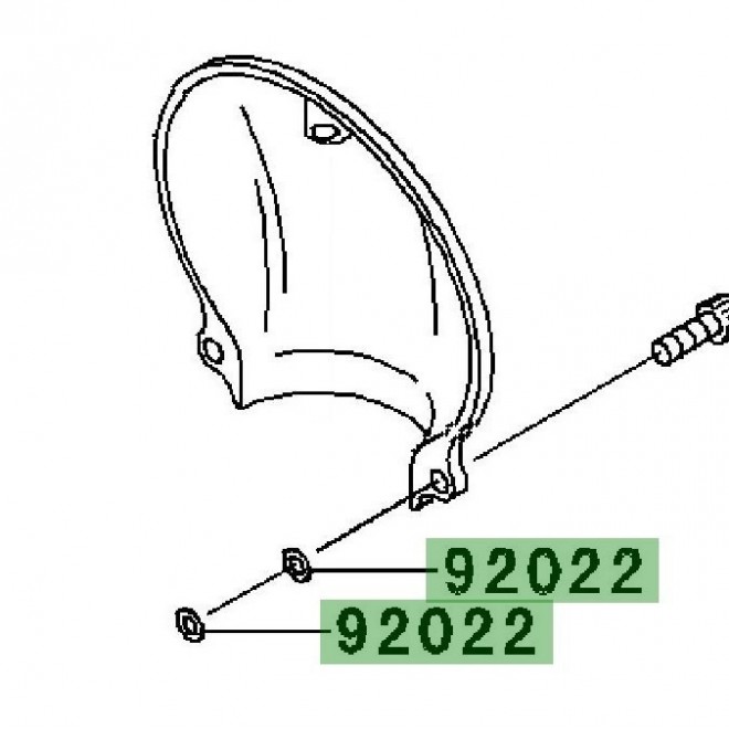 Rondelle plaque distribution | Kawasaki W800 (2011-2016)