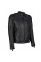 Blouson cuir Kawasaki RS Noir