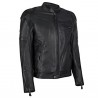 Blouson cuir Kawasaki RS Noir