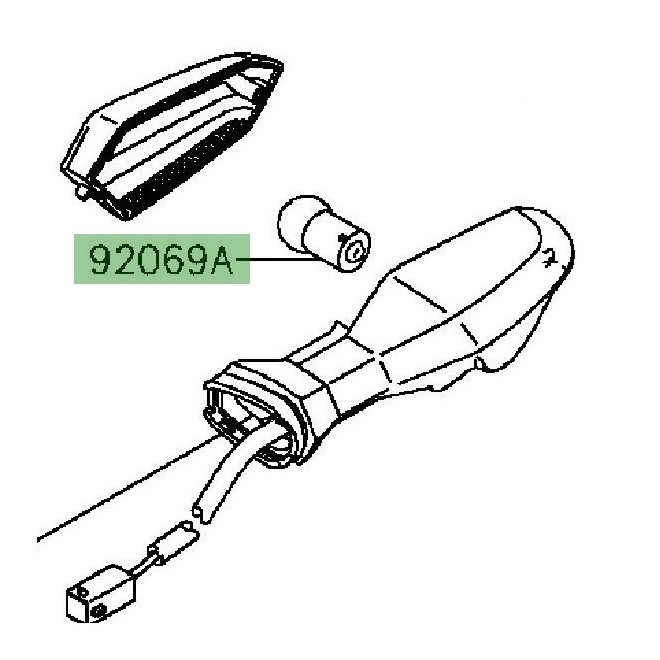 Ampoule clignotant avant Kawasaki Z800 (2013-2016)