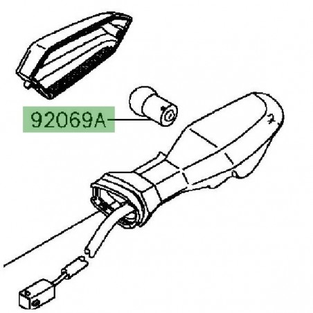 Ampoule clignotant avant Kawasaki Z800 (2013-2016) | Réf. 920690058