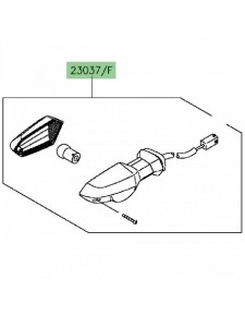 Clignotant avant gauche Kawasaki Z800 (2013-2016) | Réf. 230370310