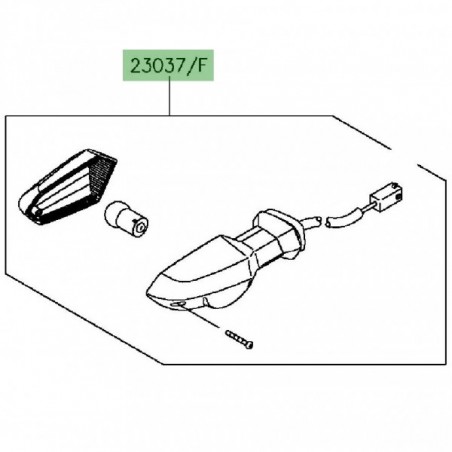 Clignotant avant gauche Kawasaki Z800 (2013-2016) | Réf. 230370310