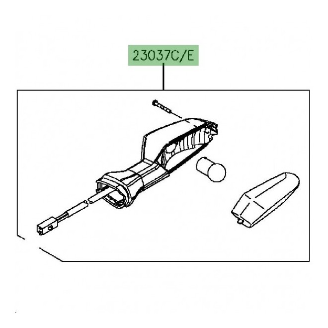 Clignotant arrière droit | Kawasaki Z800 (2013-2016)