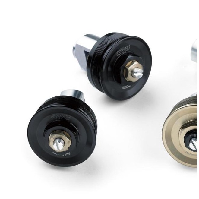 Bouchons de fourche réglables "KYB" noir Kawasaki Z900RS/RS Café (2018-2024) | Réf. 999941019