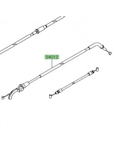 Câble ouverture des gaz Kawasaki Ninja 650 (2017-2021) | Réf. 540120654