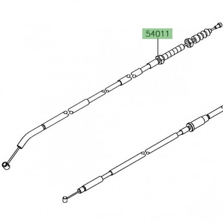 Câble d'embrayage Kawasaki Ninja 650 (2017-2021) | Réf. 540110623