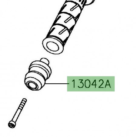 Embout de guidon Kawasaki Ninja 650 (2017-2019) | Réf. 130420735