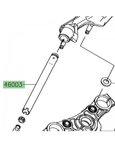 Demi-guidon Kawasaki Ninja 650 (2017-2021) | Réf. 46003067218R