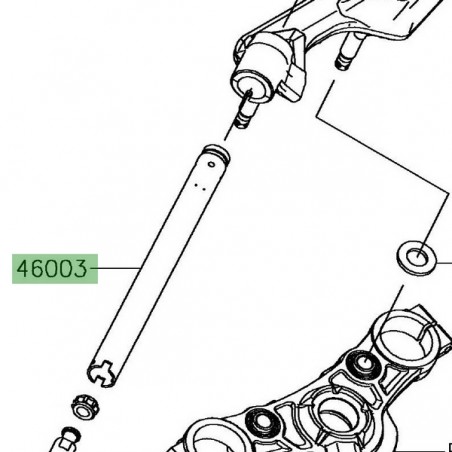 Demi-guidon Kawasaki Ninja 650 (2017-2021) | Réf. 46003067218R