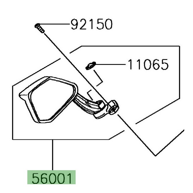 Levier d'embrayage d'origine Kawasaki 460920569