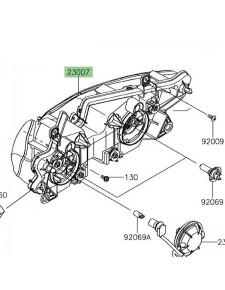 Bloc optique avant Kawasaki Ninja 650 (2017-2019)